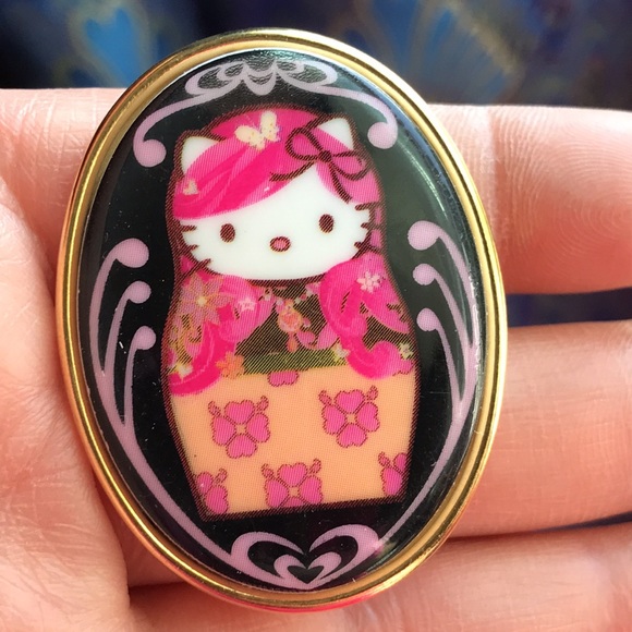 NWT NEW Tarina Tarantino Pink Head Ring - Picture 2 of 7